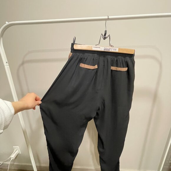 FIFTY STREET Flowy Black Pants with Waistband - Size M - Picture 3 of 4